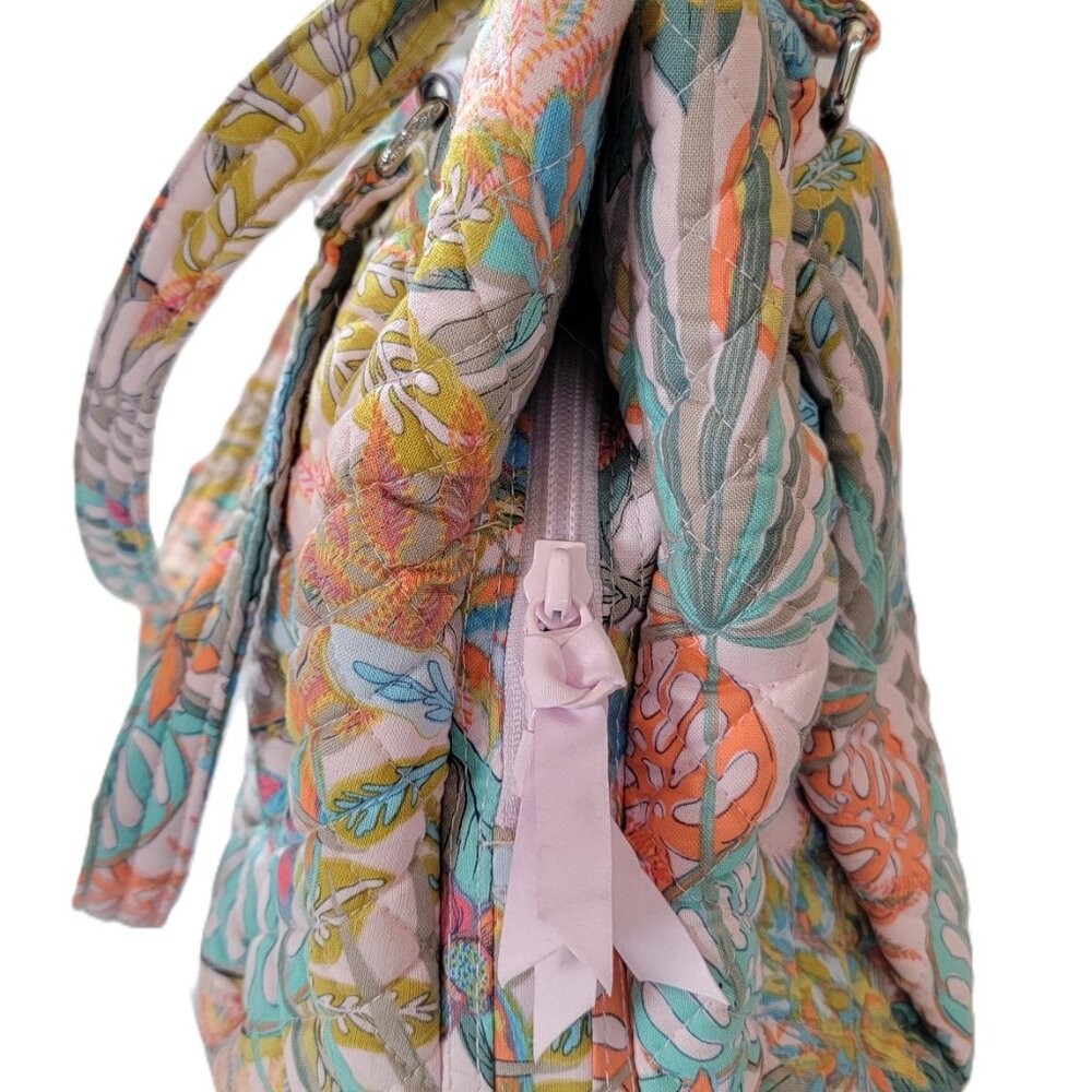 Vera Bradley Multi-Compartment Shoulder Bag Rain Forest Canopy - Picture 6 of 9